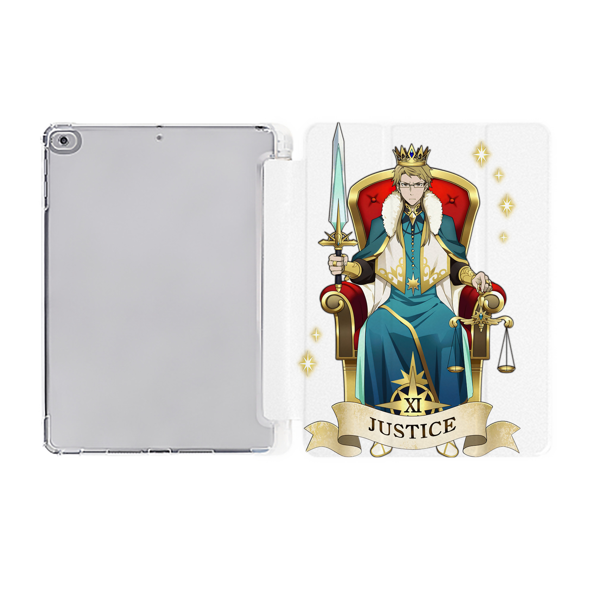（画像用） 文豪ストレイドッグス Bungo Stray Dogs IPad ケース ペン収納付き 三つ折りスタンド PUレザー×シリコン 対応機種9.5/10.5/10.9インチ